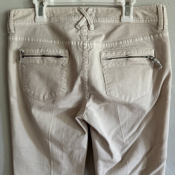 Pilcro And The Letterpress Vintage Slim Cream Ivory Y2K Jeans - Picture 4 of 7